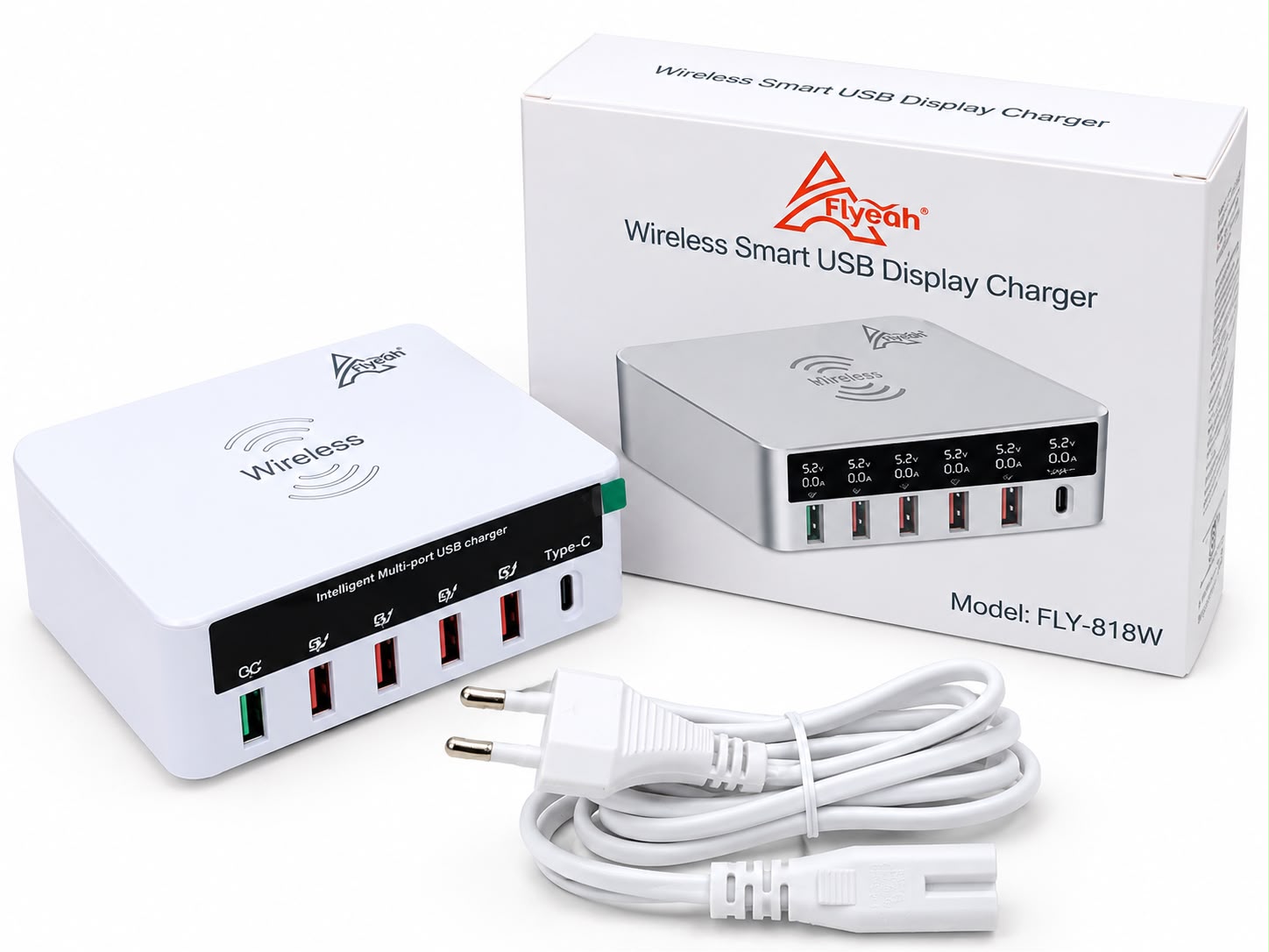 FLYEAH WIRELESS MULTIPORT CHARGER (6 PORT)