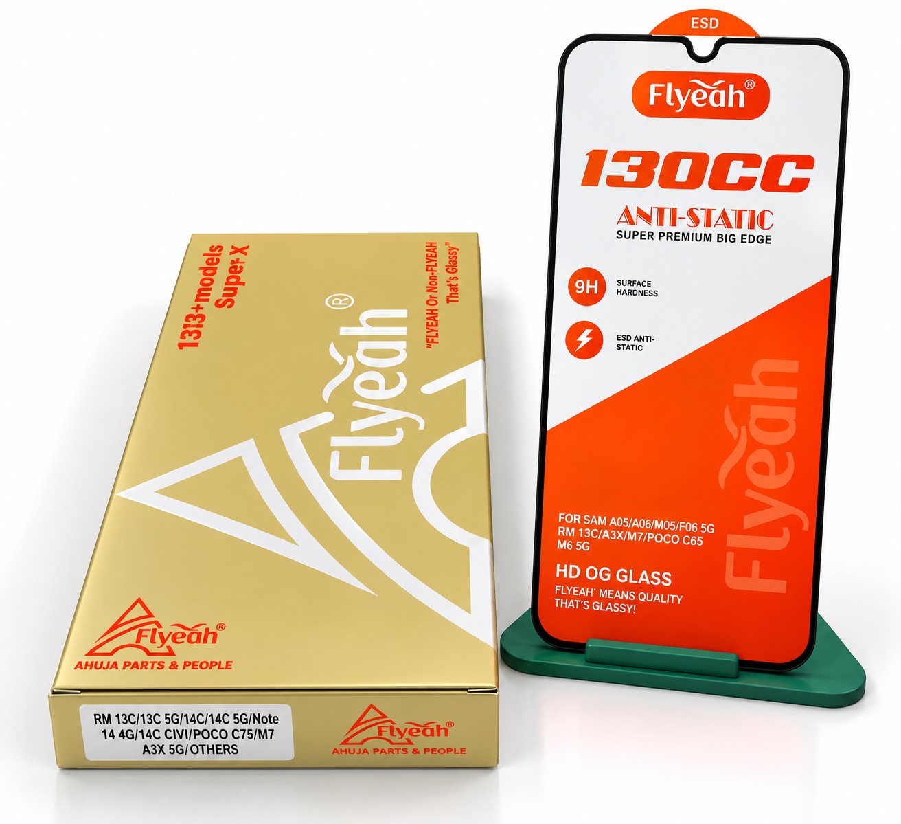 130CC HD TEMPERED GLASS